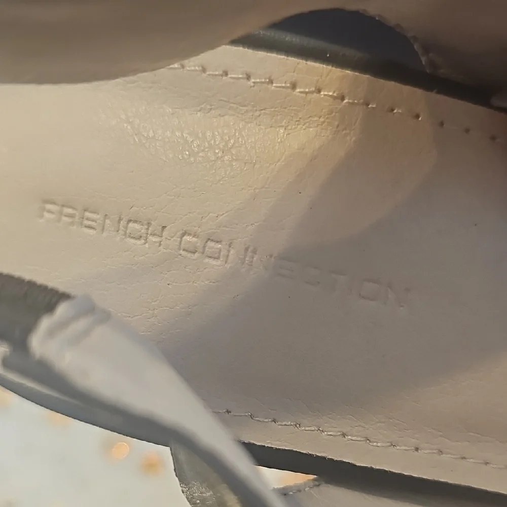 French Connection Gray Slingback Heels